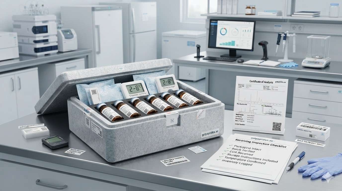 Cold-chain shipping for research peptides